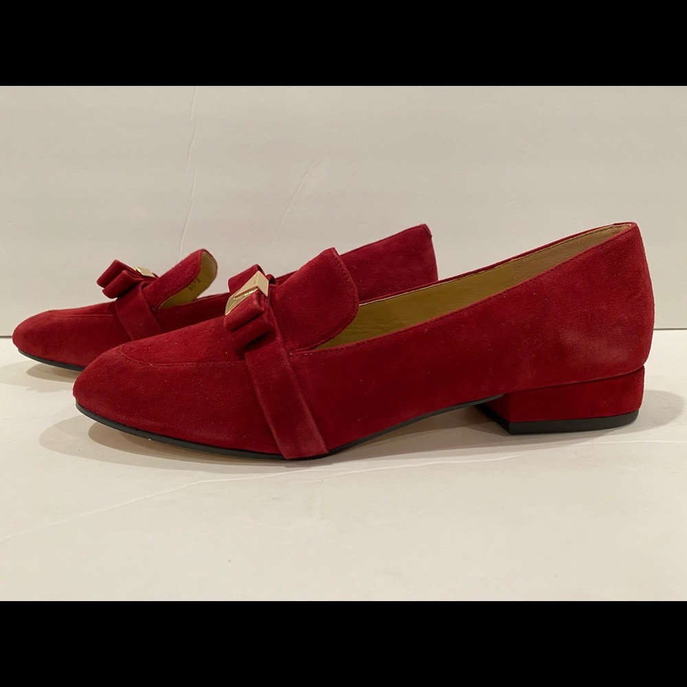Michael Kors Caroline loafers suede maroon 7 - Picture 3 of 12